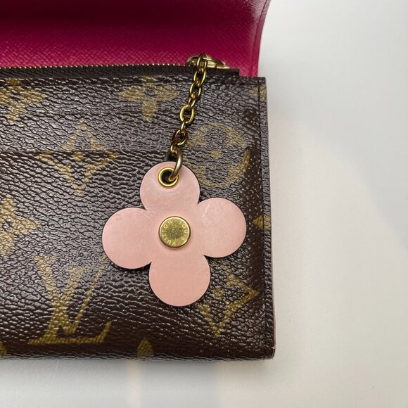 Louis Vuitton  Monogram Bloom Flower Emilie Wallet - Fuchsia - Preowned - Picture 13 of 15